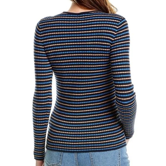 J. McLaughlin Annette crew neck long sleeve stretch knit sweater - Picture 2 of 11